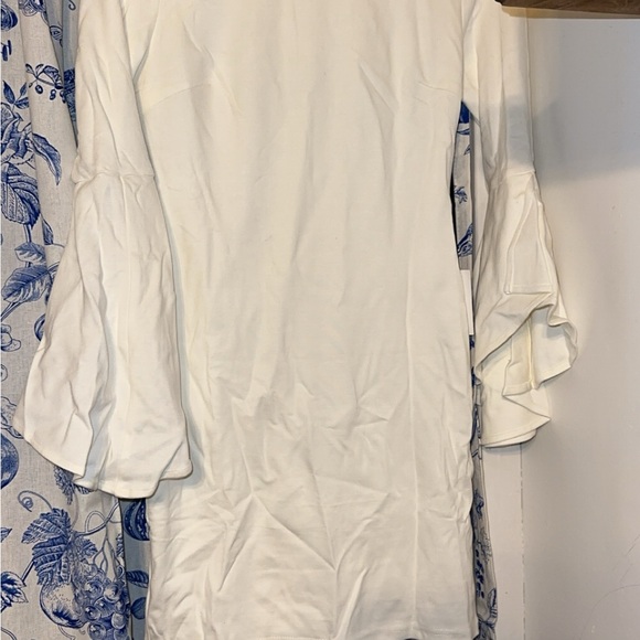 LuLus white bell sleeve bodycon dress - Picture 3 of 3
